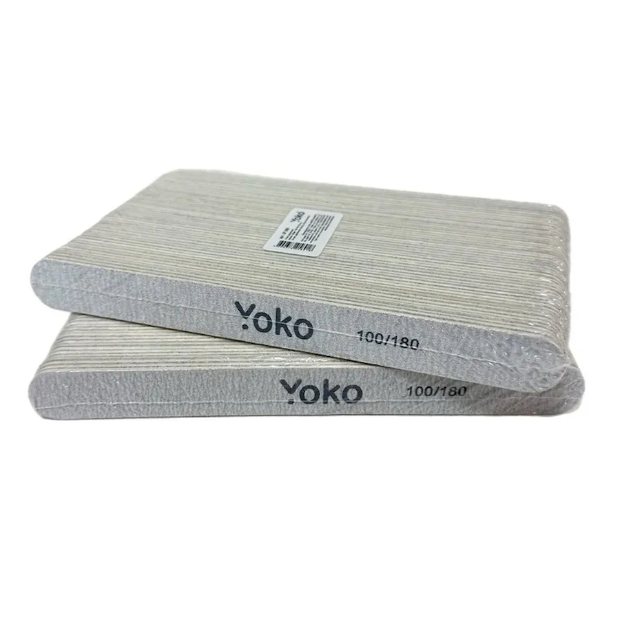 YOKO SF 080 Пилка на деревянной основе ОВАЛ 18см 50шт  100/180