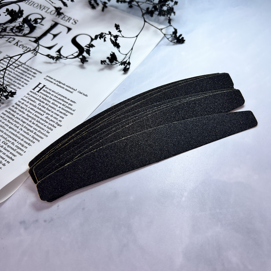 HOTCOSMO Сменные файлы IVORY-30 NARROW  162х24мм  ЛОДОЧКА  черный  10шт  100грит