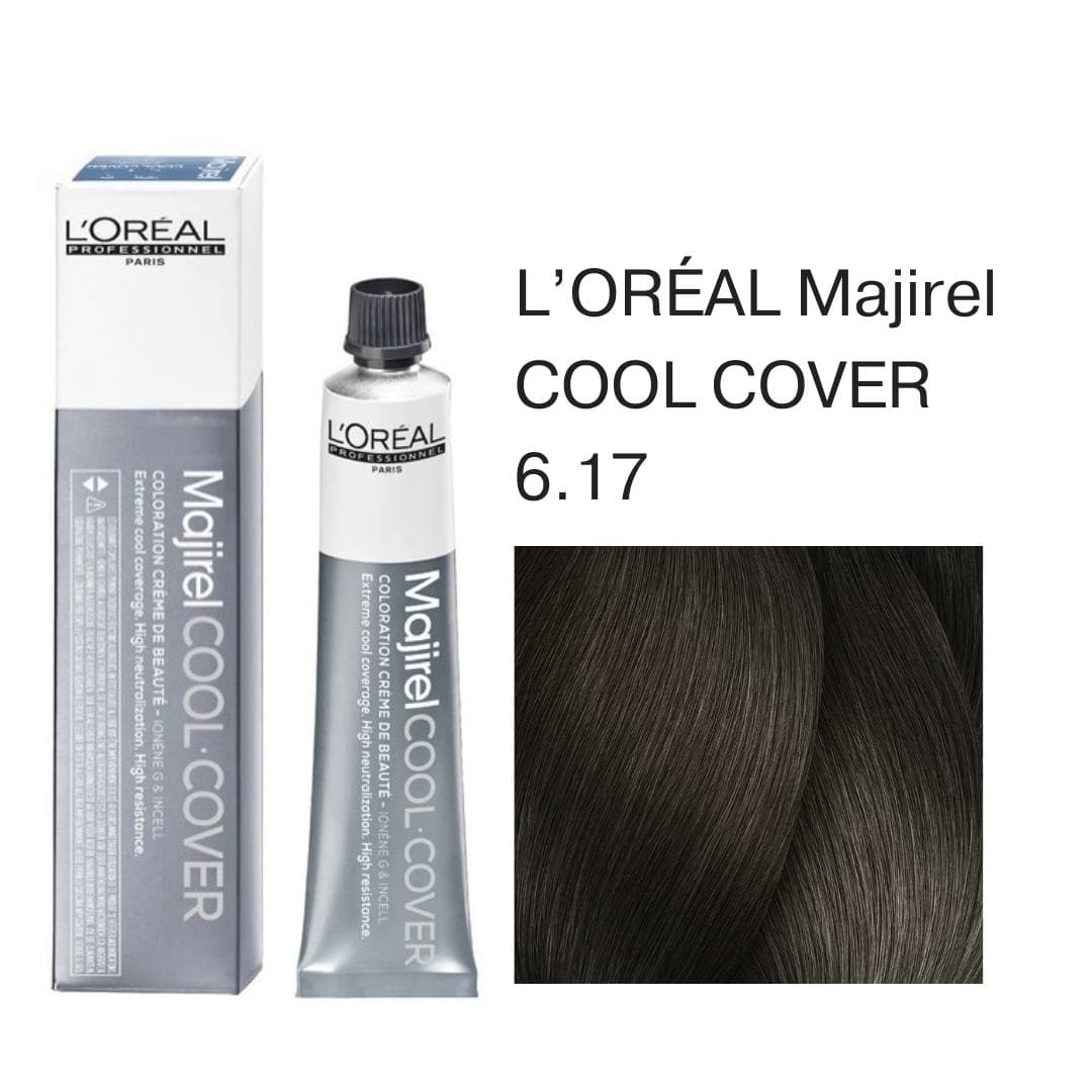 LOREAL MAJIREL COOL COVER Крем - краска д/волос 60мл   6.17