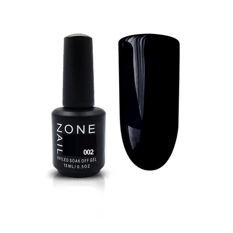 ONE NAIL Гель - лак CLASSIC  15мл  002  ЧЕРНЫЙ