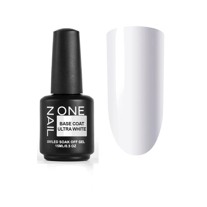 ONE NAIL База д/гель - лака КАМУФЛИРУЮЩАЯ  15мл  ULTRA WHITE