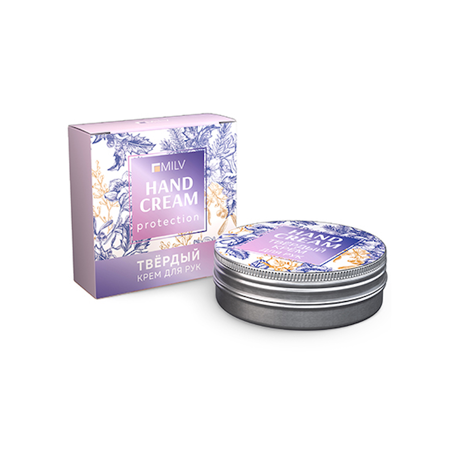MILV 18689 Твердый крем д/рук на пчелином воске защитный 30мл  АЛОЭ