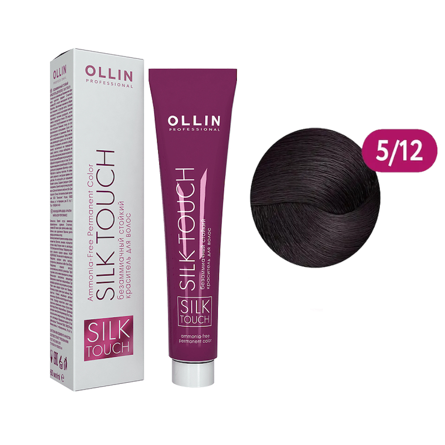 OLLIN SILK TOUCH Безаммиачный стойкий краситель д/волос 60мл   5/12