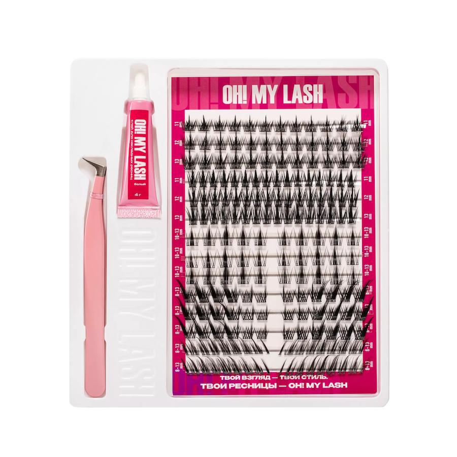 OH MY LASH Набор черных накладных ресниц в пучках TOKIO  3в1