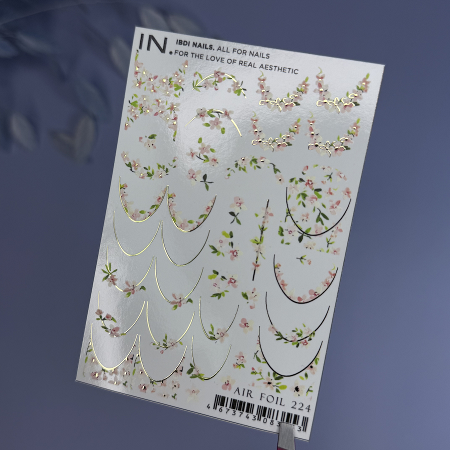 IBDI NAILS Слайдеры д/ногтей AIR FOIL 224