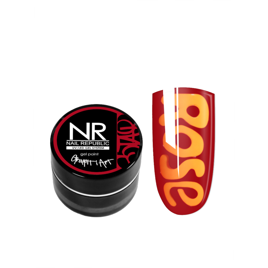 NAIL REPUBLIC Гель - краска д/дизайна GRAFFITI ART 5гр  КРАСНАЯ
