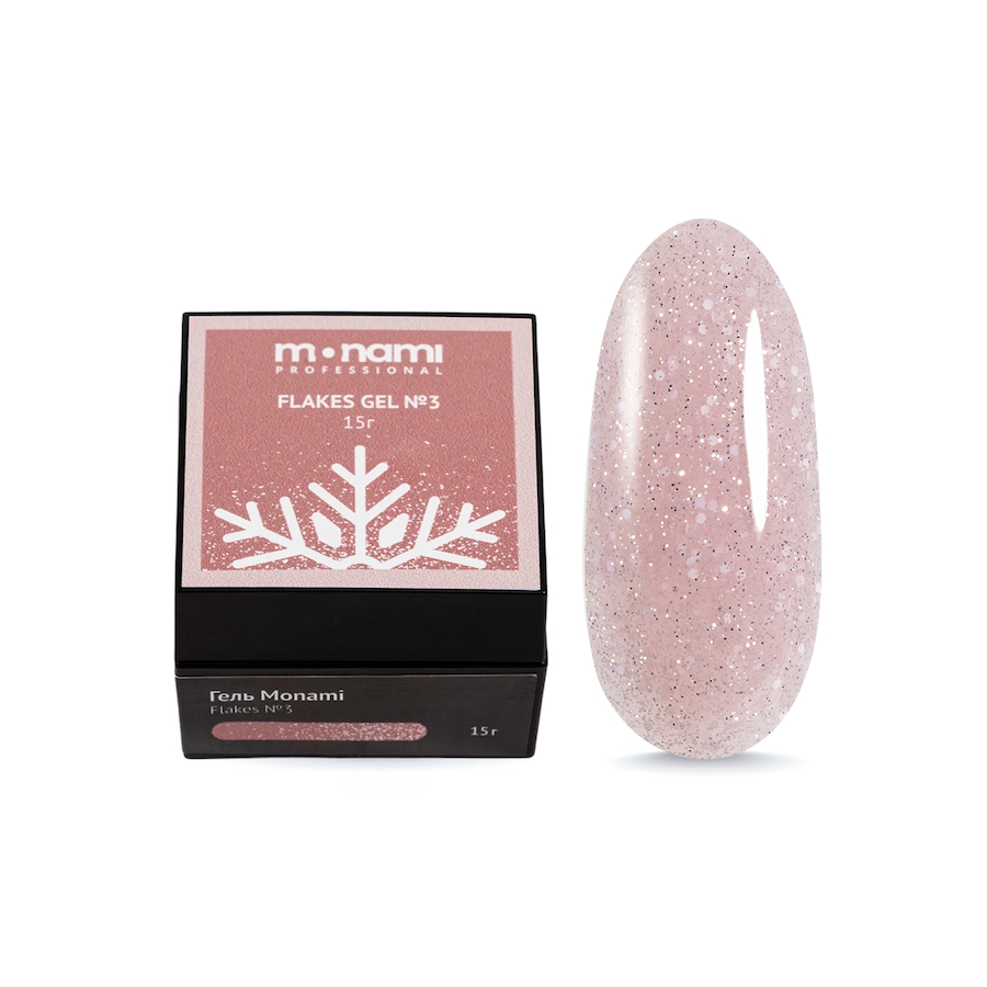 MONAMI Гель моделирующий FLAKES 15гр  №03