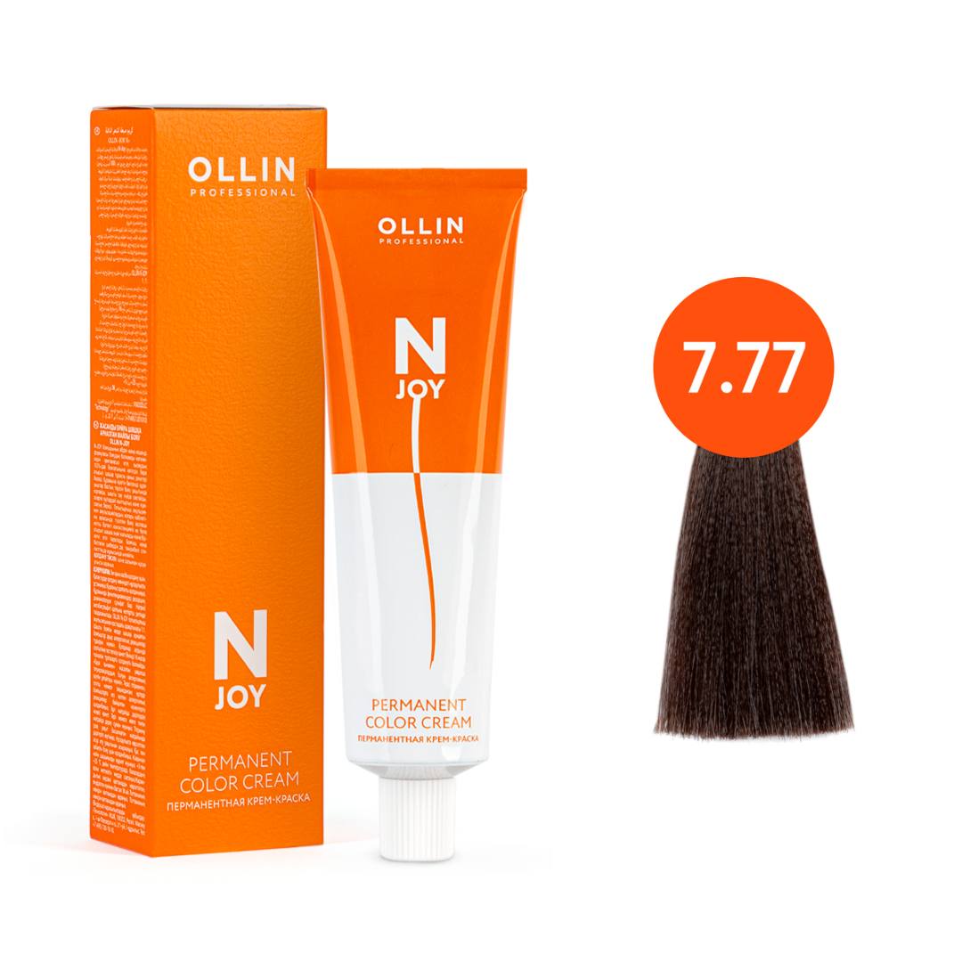 OLLIN N - JOY Перманентная крем - краска д/волос 100мл   7/77