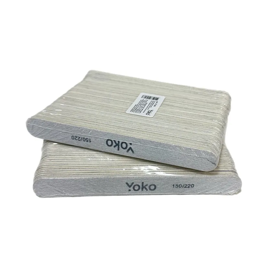 YOKO SF 085 Пилка на деревянной основе ОВАЛ 13см 50шт  150/220