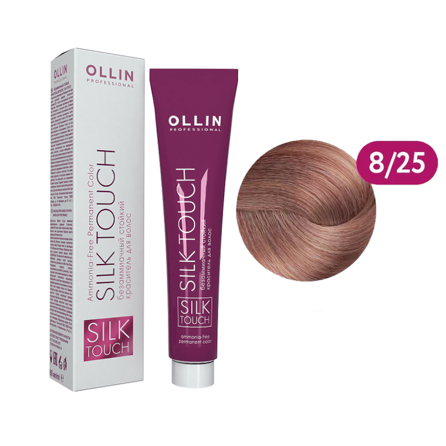 OLLIN SILK TOUCH Безаммиачный стойкий краситель д/волос 60мл   8/25