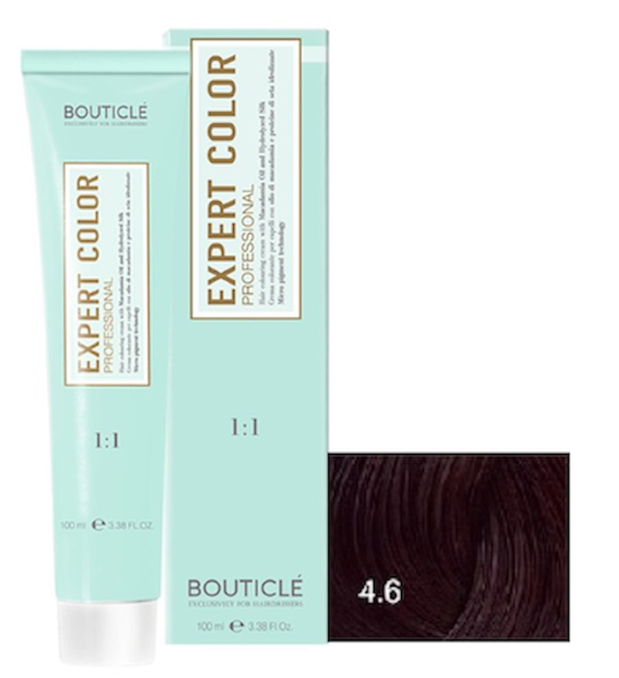 BOUTICLE EXPERT Перманентный крем - краситель д/волос 100мл   №4.6