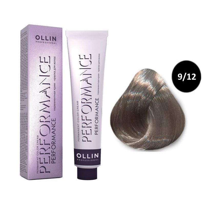 OLLIN PERFORMANCE Перманентная крем - краска д/волос 60мл   9/12