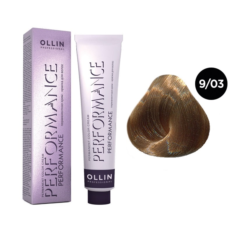 OLLIN PERFORMANCE Перманентная крем - краска д/волос 60мл   9/03