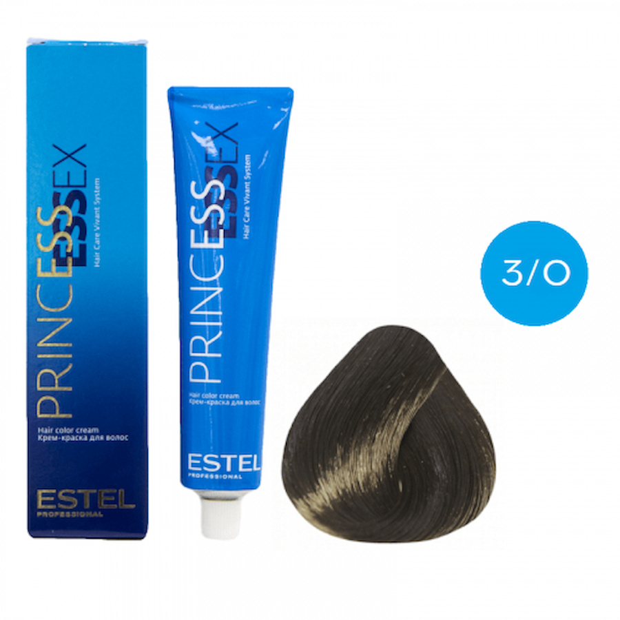 ESTEL PRINCESS ESSEX Крем - краска д/волос 60мл    3/0  темный шатен