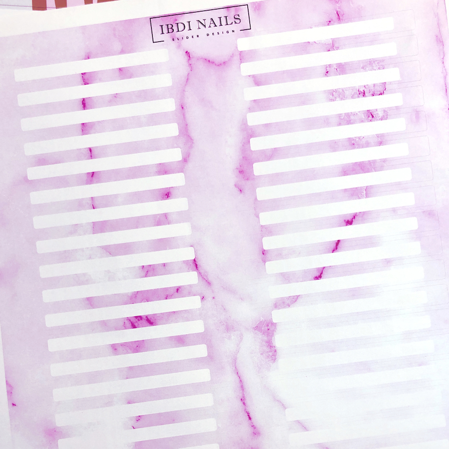 IBDI NAILS Наклейки НА ТИПСЫ  08  розовый мрамор