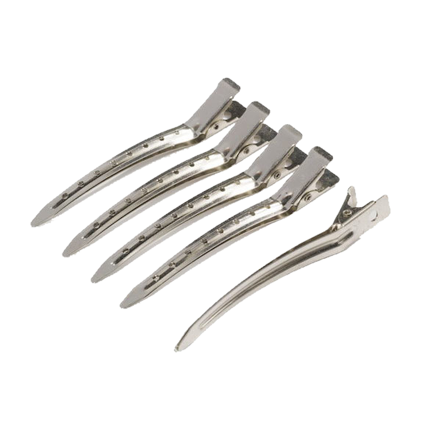 DEWAL Зажим CL239 серебристый одинарный металл 8см 1шт