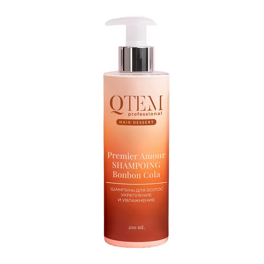 QTEM Шампунь д/укрепления и увлажнения 200мл  КОНФЕТНАЯ КОЛА