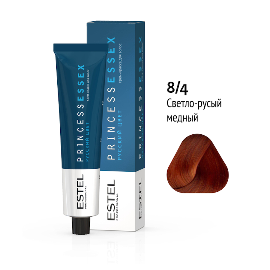 ESTEL PRINCESS ESSEX Крем - краска д/волос 60мл    8/4 светло - русый медный интенсивный
