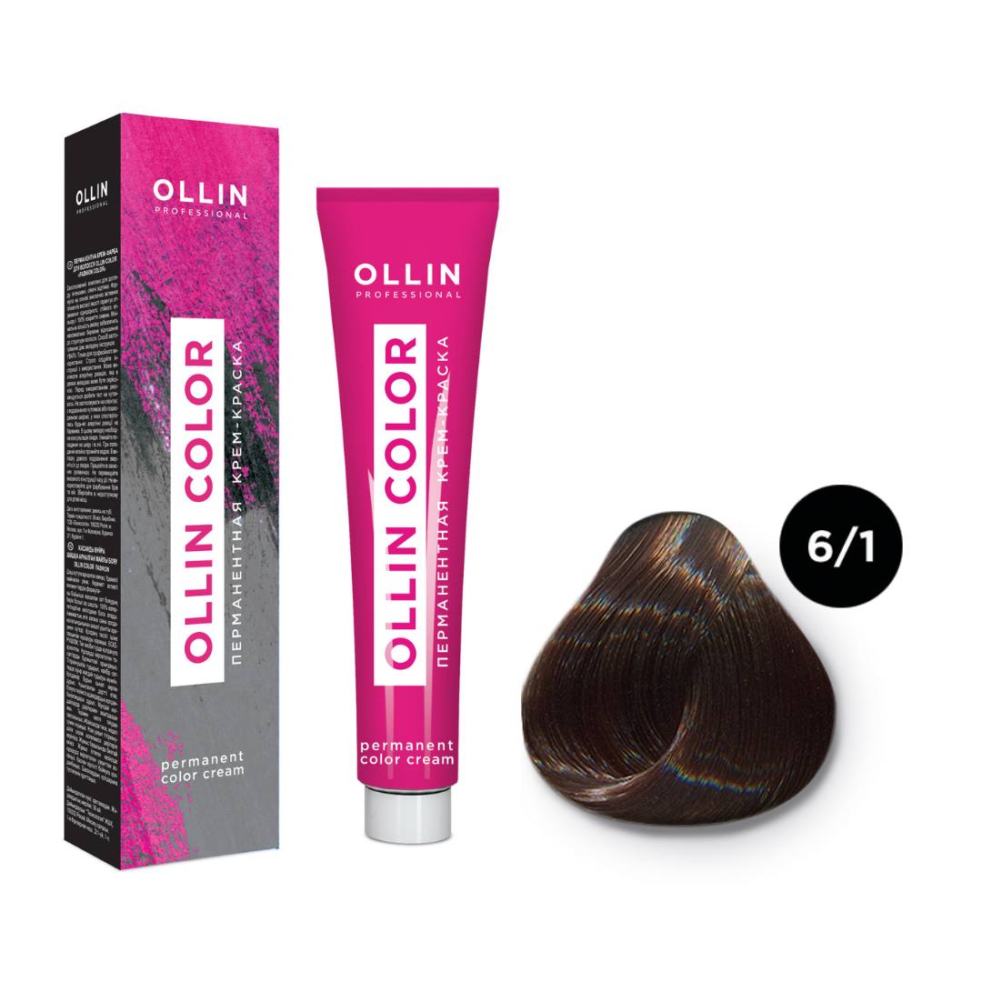 OLLIN COLOR Перманентная крем - краска д/волос 60мл   6/1