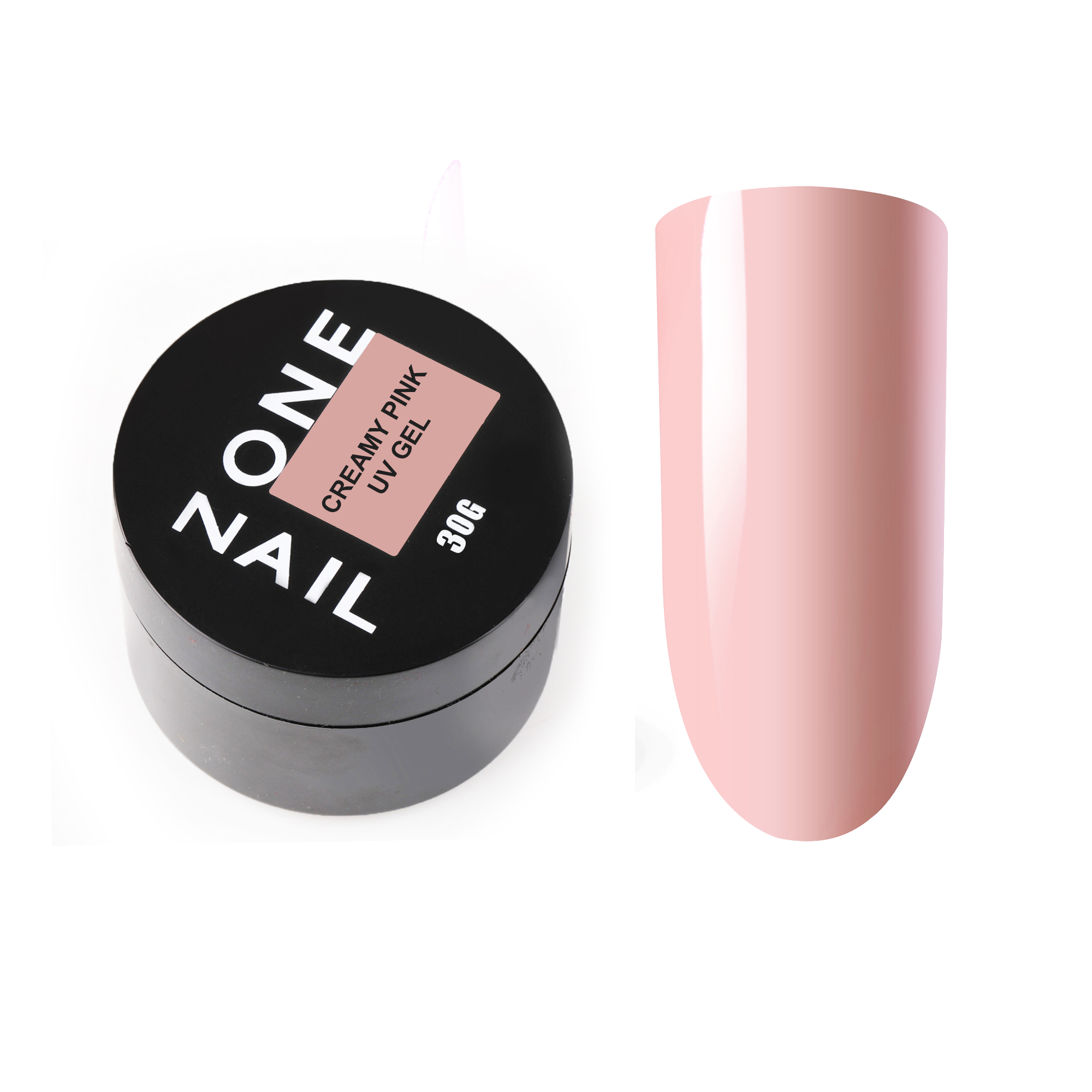 ONE NAIL Гель камуфлирующий UV GEL  30мл  CREAMY PINK