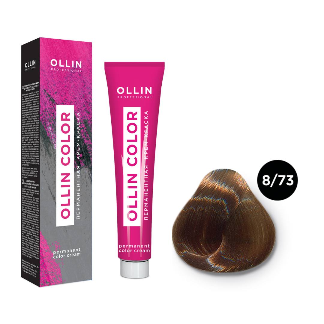 OLLIN COLOR Перманентная крем - краска д/волос 60мл   8/73