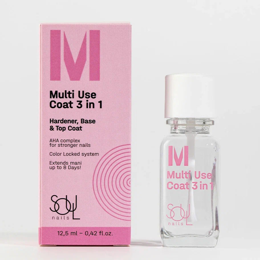 SOUL Средство д/ногтей 12,5мл  Milti Use Coat 3 in1