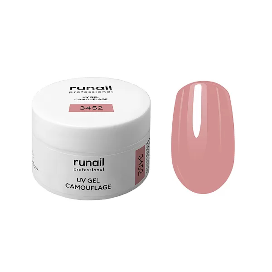 RUNAIL 3452 Камуфлирующий УФ - гель 15гр ЯГОДНОЕ МОРОЖЕНОЕ