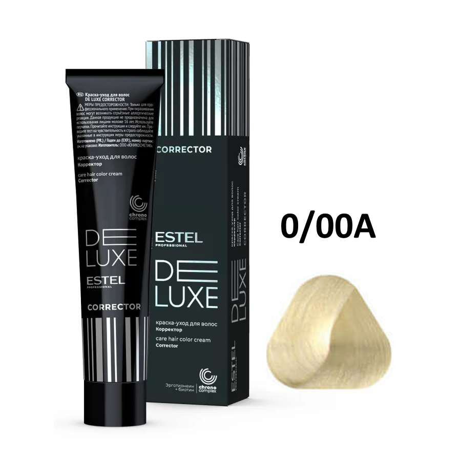 ESTEL DE LUXE Краска д/волос 60мл    0/00A