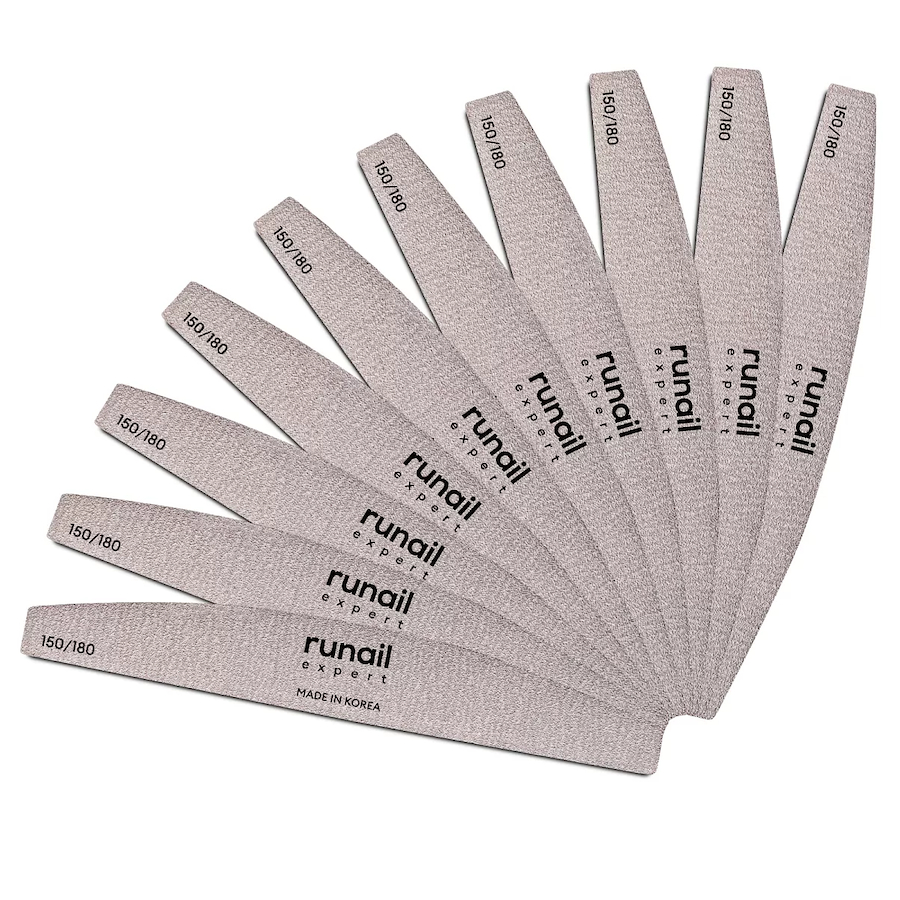 RUNAIL 9366 Пилка д/ногтей ПОЛУКРУГЛАЯ 150/180 10шт