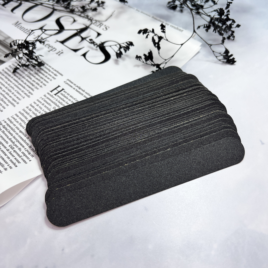 HOTCOSMO Сменные файлы IVORY-20  130х18мм  МИНИ - ОВАЛ  черный  50шт  180грит