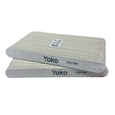 YOKO SF 080 Пилка на деревянной основе ОВАЛ 18см 50шт  100/180