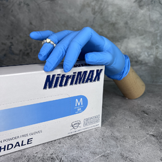 NITRIMAX Перчатки нитриловые ГОЛУБЫЕ  M  100шт