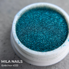 MILA NAILS Блестки ГОЛОГРАФИЯ  4333  МАЛАХИТ