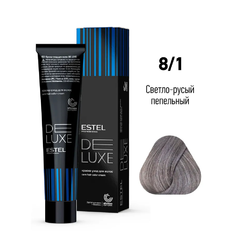ESTEL DE LUXE Краска д/волос 60мл    8/1 светло - русый пепельный