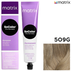 MATRIX SOCOLOR.beauty Краска д/волос 90мл   509G очень светлый блондин золотистый для покрытия трудно поддающейся седины