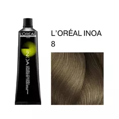 LOREAL INOA Стойкий краситель д/волос без аммиака и без запаха 60гр   8