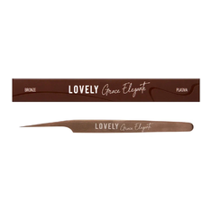 LOVELY Пинцет GRACE BRONZE  тип ПРЯМОЙ с изгибом