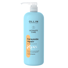 OLLIN ULTIMATE Восстанавливающий шампунь д/волос с церамидами 1000мл