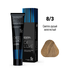 ESTEL DE LUXE Краска д/волос 60мл    8/3 светло - русый золотистый