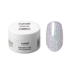 RUNAIL 9871 Моделирующий светоотражающий УФ - гель MILK DIAMOND 15мл