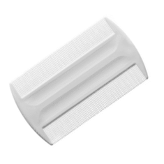 EURO STIL 00443 Расческа - гребень из пластмассы белого цвета с частыми зубцами