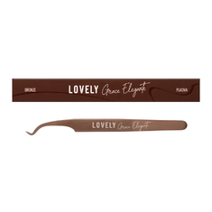 LOVELY Пинцет GRACE BRONZE  тип L 5мм с изгибом