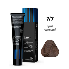 ESTEL DE LUXE Краска д/волос 60мл    7/7 русый коричневый