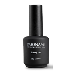 MONAMI Топ д/гель - лака GLOSSY 15мл без липкого слоя