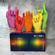 MEDIOK Перчатки нитриловые SPECTRUM  XS  100шт