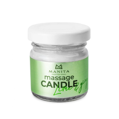 MANITA Свеча массажная 30мл  LIME GINGER