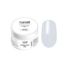 RUNAIL 8559 Гель моделирующий с хлопьями юки BUILDER UV GEL YUKI 15мл