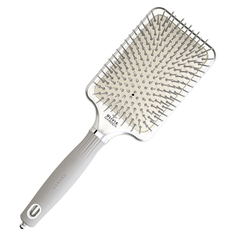 OLIVIA GARDEN Щетка EXPERT CARE RECTANGULAR NYLON BRISTLE SILVER L  ID2037