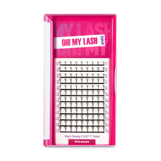 OH MY LASH Ресницы в пучках SWEEP - 12 линий  черные  MIX  C  0.07  7 - 13мм