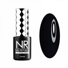 NAIL REPUBLIC Гель - лак 10мл  №100/1  УЛЬТРА ЧЕРНЫЙ